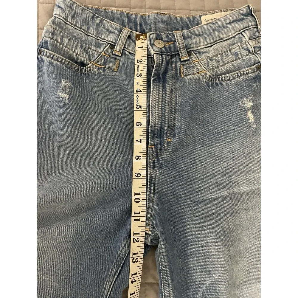 Esprit Baggy High Waist Bermuda Denim Shorts Skate Mom Jean 100% Cotton SZ 26